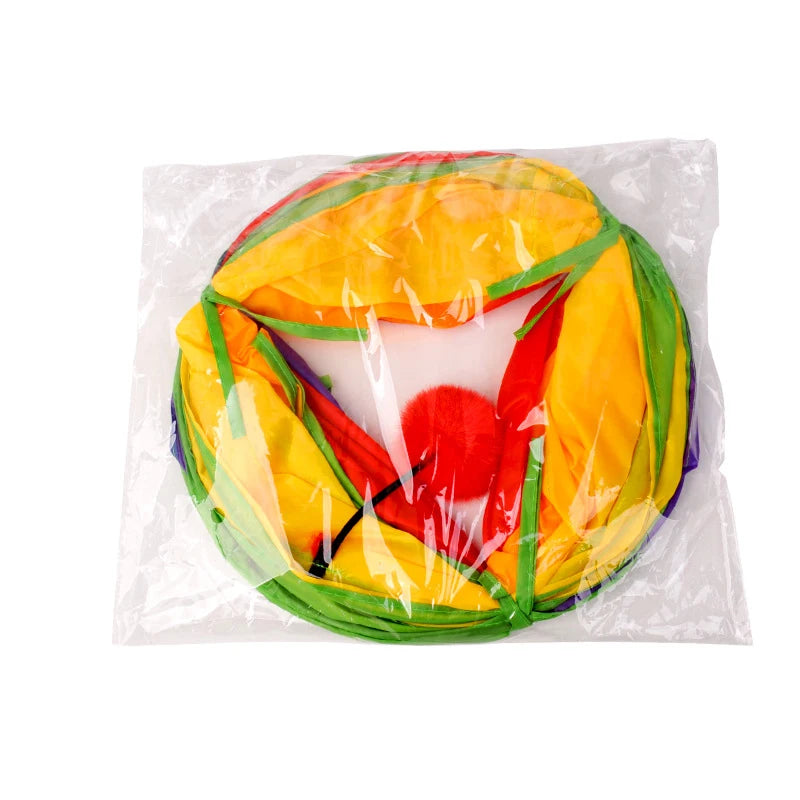 Cat Tunnel Toy – Collapsible Play Tube for Indoor Cats & Kittens