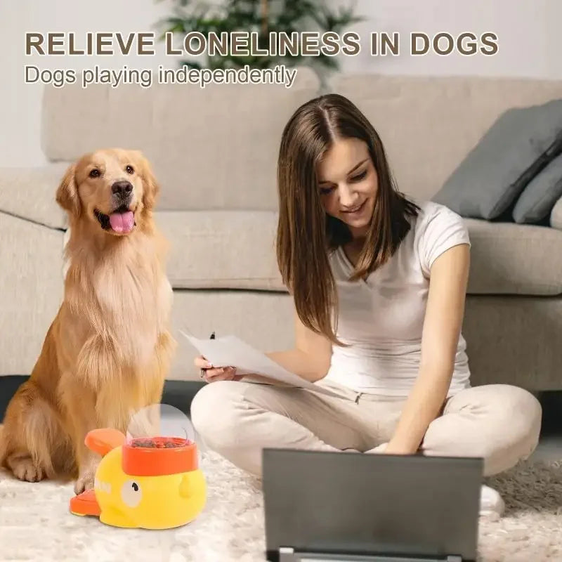 Interactive Dog Toy & Food Dispenser – 2-in-1 Duck Design