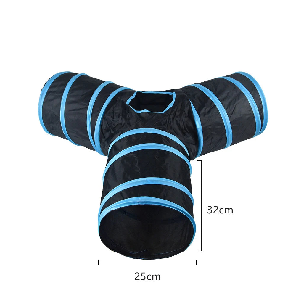 Cat Tunnel Toy – Collapsible Play Tube for Indoor Cats & Kittens