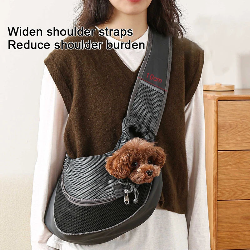 Pet Sling Carrier Bag – Comfortable Shoulder Tote for Small Dogs & Cats