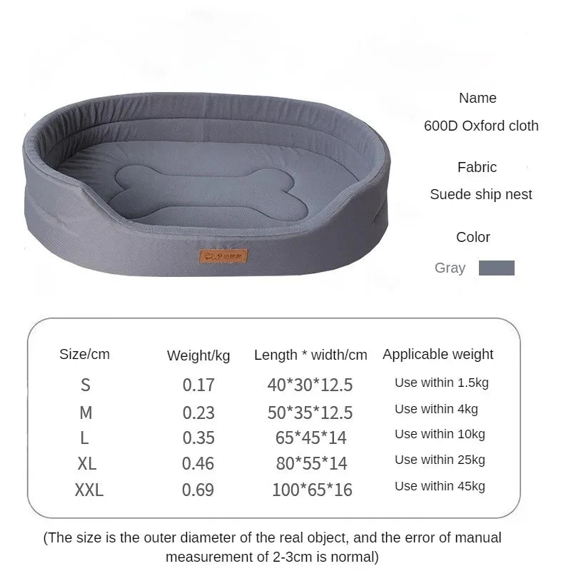 Luxury Washable Dog Bed – Cozy & Durable