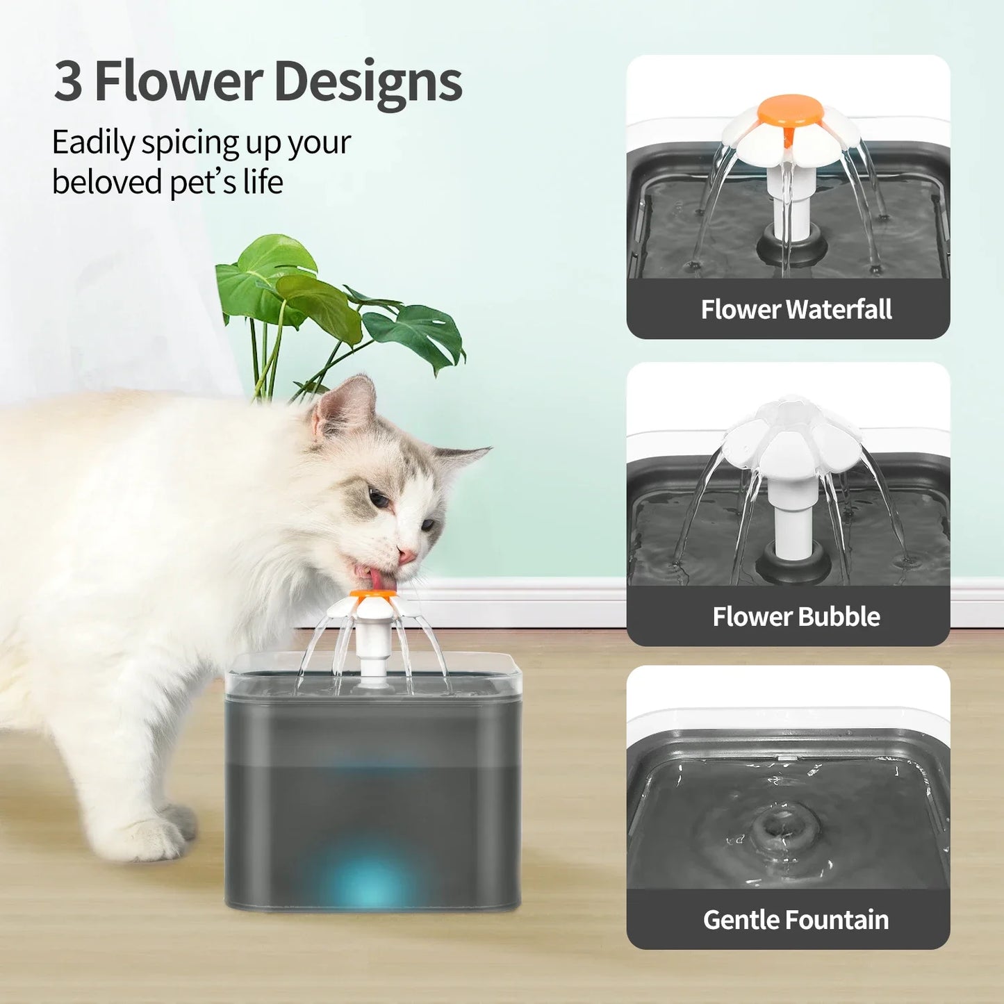 Pet Water Fountain – Silent, LED & Automatic Fresh Water Dispenser