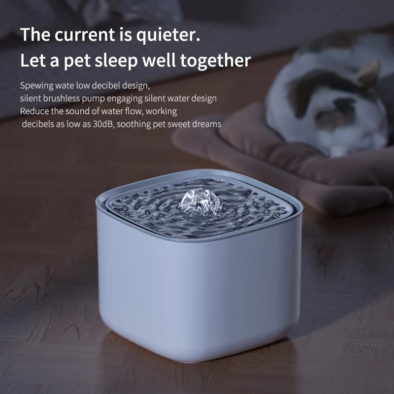 Cat Water Fountain – 3L Automatic Filtered Drinking Fountain