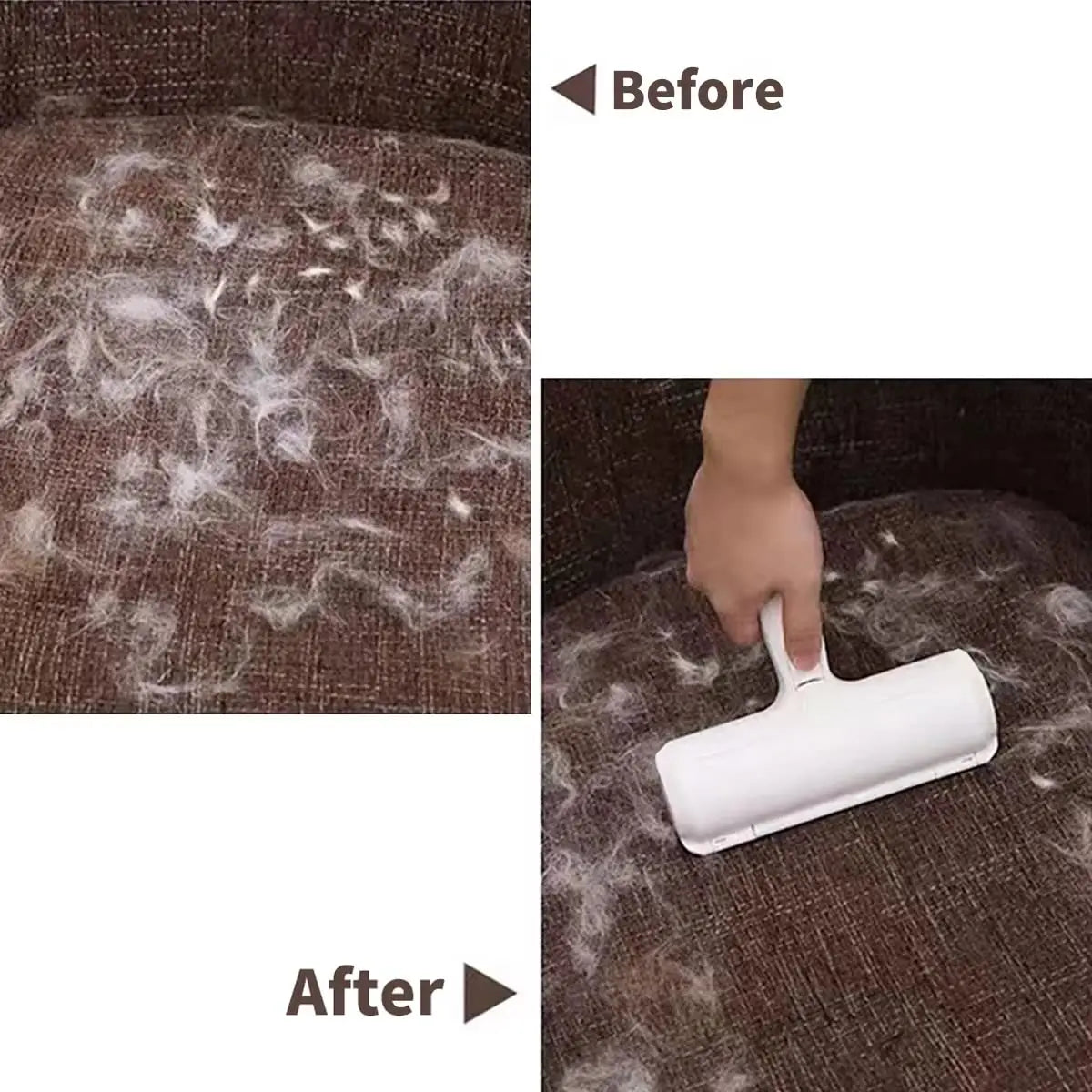 Pet Hair Remover Roller – Self-Cleaning & Reusable