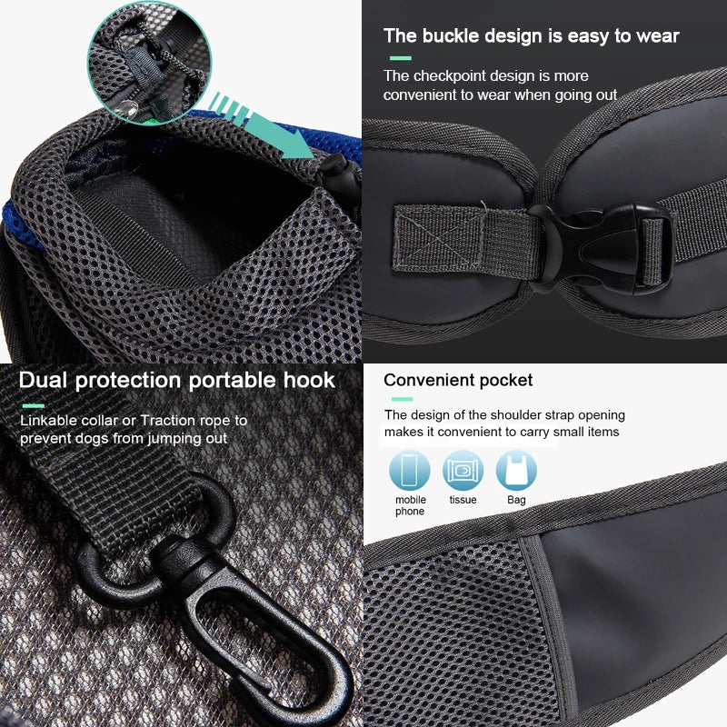 Pet Sling Carrier Bag – Comfortable Shoulder Tote for Small Dogs & Cats