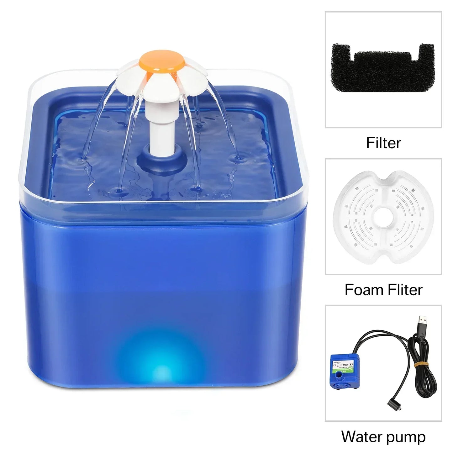 Pet Water Fountain – Silent, LED & Automatic Fresh Water Dispenser