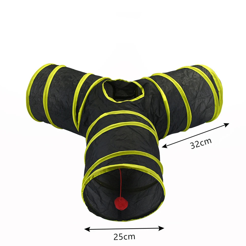 Cat Tunnel Toy – Collapsible Play Tube for Indoor Cats & Kittens