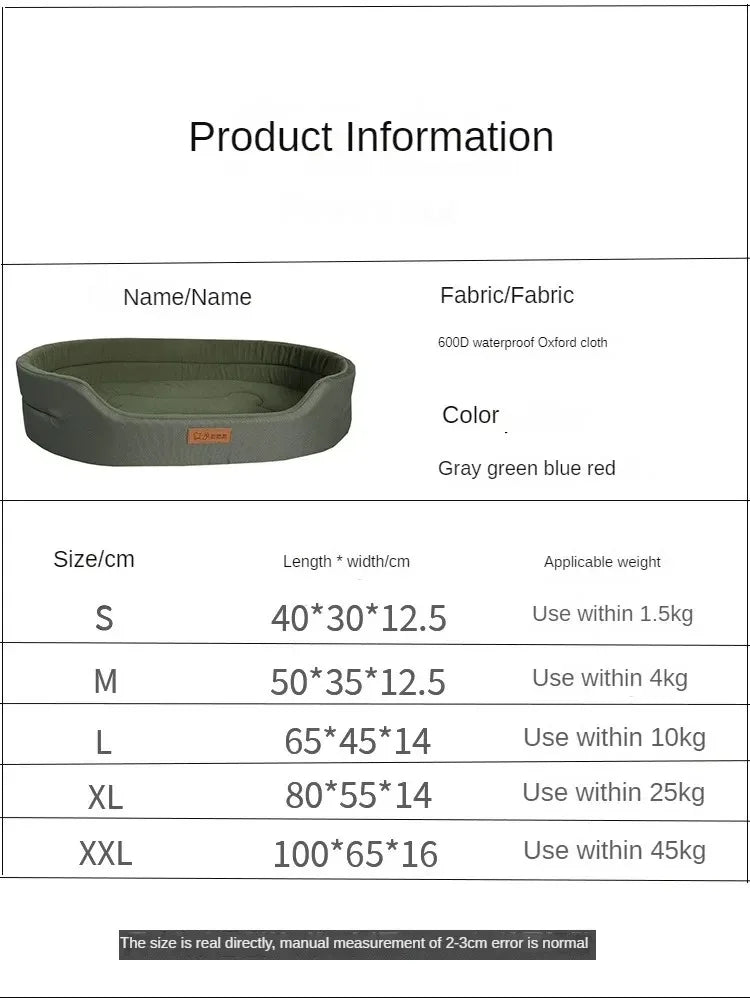 Luxury Washable Dog Bed – Cozy & Durable