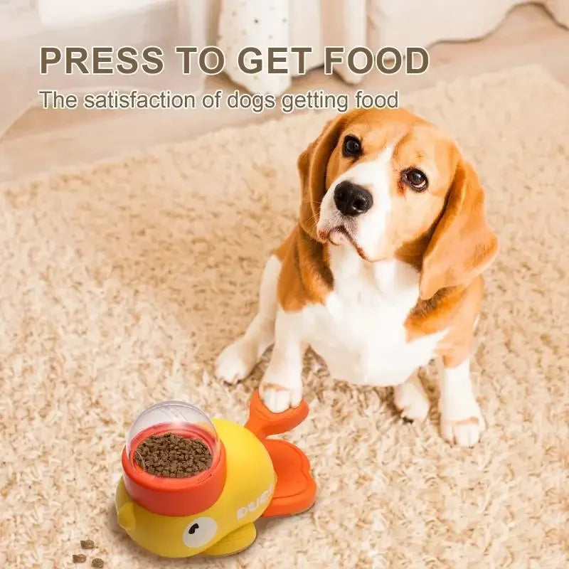 Interactive Dog Toy & Food Dispenser – 2-in-1 Duck Design