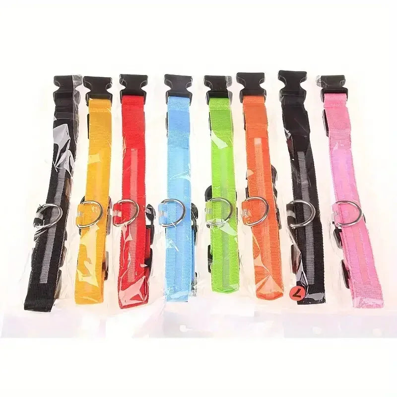 LED Safety Dog Collar – Rechargeable, Waterproof & Night Visibility