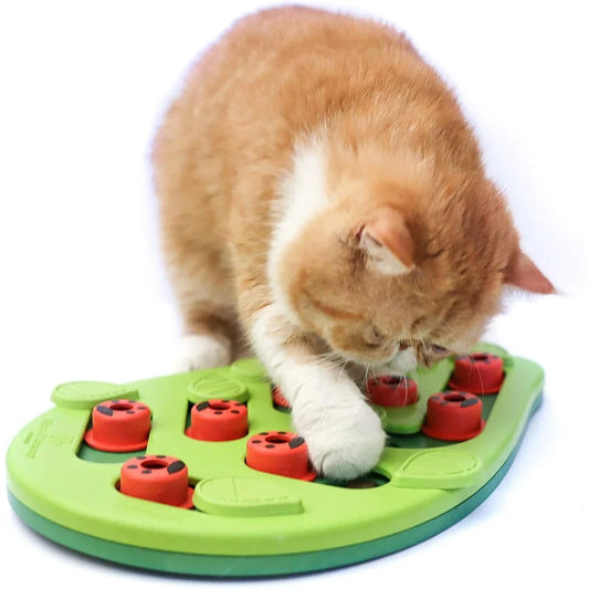 Leaf Puzzle Treat Board – Interactive Slow Feeder for Dogs & Cats