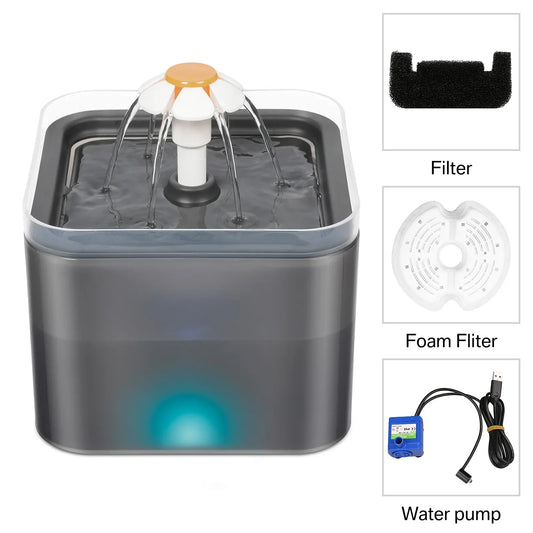 Pet Water Fountain – Silent, LED & Automatic Fresh Water Dispenser