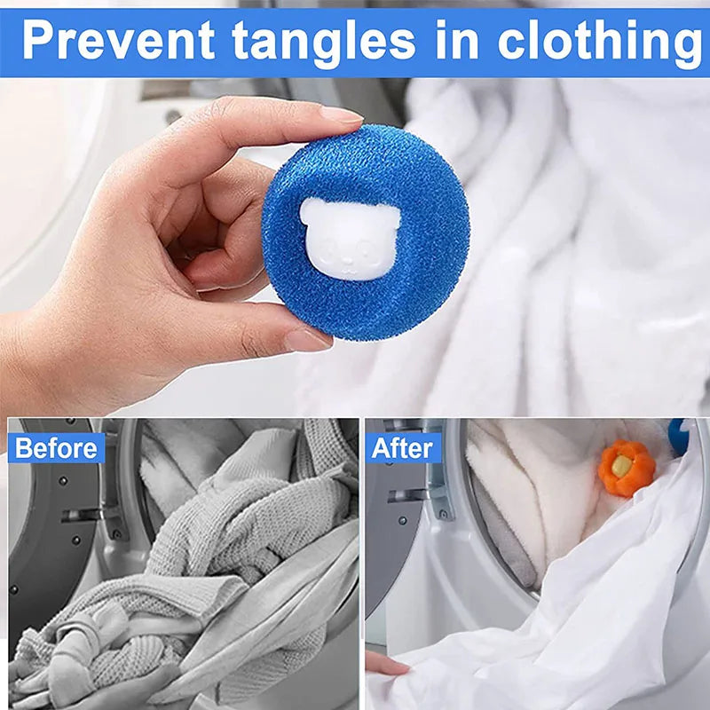 Reusable Pet Hair Removal Ball for Laundry – Cat & Dog Fur Catcher